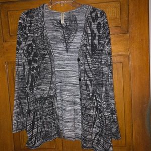 Hooded button up cardigan